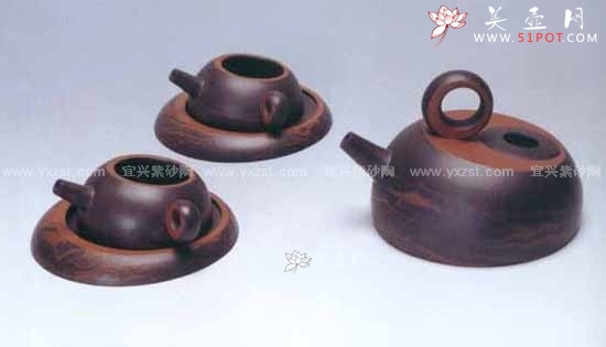 紫砂壶图片：日月同辉茶具 - 美壶网