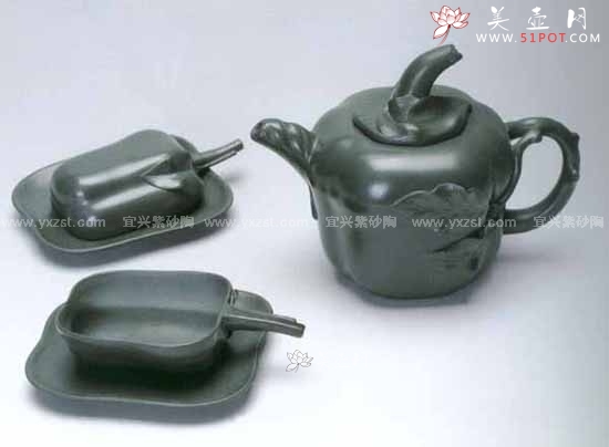 紫砂壶工艺艺术师倪顺生作品甜椒茶具泥料美壶网